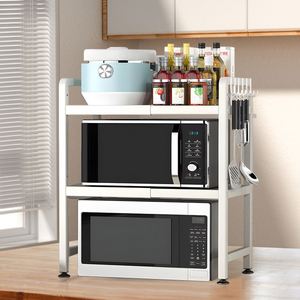 Soporte de Cocina Extensible de 2 Niveles Personalizado en Oferta, Organizador de Encimera Ajustable para Horno Microondas - Product Image 1