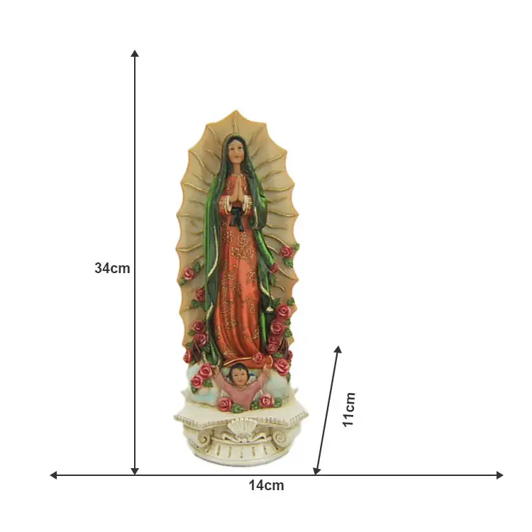 Jixin Oem Odm 2022 Hot Koop Religieuze Ambachten Jong Maria En Baby Jesus Hars Standbeeld Sculpturen Hars Ambachten