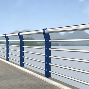 Barreras de Tráfico para Cruces Peatonales de Alta Calidad, Puente Elevado, Valla de Seguridad para Aislamiento de Paisajes, Puente de Tubo Galvanizado - Product Image 2