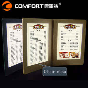 Menú de luz Led recargable Menú retroiluminado Led Pantalla de menú Led - Product Image 5