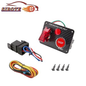 แดชเฟรม ยูนิเวอร์แซล 12V สวิตช์สตาร์ทแบบปุ่มเดียว อลูมิเนียมอัลลอยด์ พร้อมสายไฟ สำหรับแผงจุดระเบิดรถยนต์ - Product Image 5