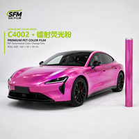 Film de protection de carrosserie pour voiture en PET/PVC avec logo personnalisé imprimé, 12 couleurs disponibles, finition brillante/mate/satinée, film automobile de luxe