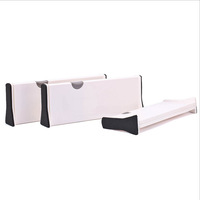 Séparateurs de tiroirs et de commodes ajustables en ABS blanc, lot de 5, flexibles/détachables et extensibles pour vêtements