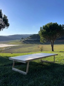 Mesa <span class=keywords><strong>de</strong></span> picnic Bohemia baja para jardín y exteriores, mesa plegable para patio al aire libre, mesa <span class=keywords><strong>de</strong></span> jardín moderna <span class=keywords><strong>de</strong></span> 6 asientos - Product Image 2
