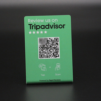 Carte intelligente en PVC personnalisée programmable pour les magasins, les restaurants, les réseaux sociaux, YouTube, TikTok, les cartes de commentaires Google, l'affichage du code QR, le support NFC