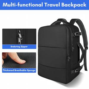 Grand sac à dos de voyage avec compartiment à chaussures 45 x 36 x 20 cm, bagage cabine, compatible avec ordinateur portable 15,6 pouces - Product Image 6