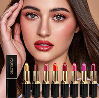 Pabrikan Lipstik Shimmer Pigmentasi Tinggi Alami untuk Pesta Tahan Lama Tidak Lengket Lipstik Kecantikan Label Pribadi untuk Wanita