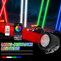 4 couleurs Whipless Lerd LED Whipless Smart RGBW Laser Whip Light avec télécommande pour Polaris Expedition UTV ATV