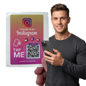 Autocollant NFC en papier imperméable imprimable HF 13,56 MHz, étiquette RFID pour réseaux sociaux avec lien codé pour <span class=keywords><strong>Google</strong></span>, Instagram et TikTok - Product Image 4