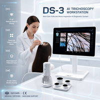 Trichoscope AI 10-200X Analyseur de Cheveux et du Cuir Chevelu 16MP Trois Spectres pour Greffe de Cheveux