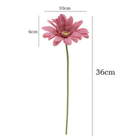 Verse, levensechte zijden gerbera's met één steel, Scandinavische stijl, woonkamer/kantoor decoratie, fotografie, Thanksgiving, Pasen