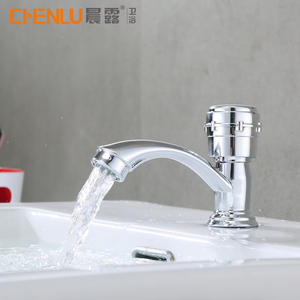 Robinet de lavabo monocommande chromé à poser sur comptoir, à trou unique, avec cartouche en plastique - Product Image 3