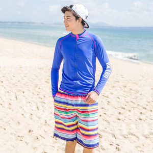 Riabo – Maillot de bain Rash Guard à manches longues pour hommes et femmes, UPF50+, séchage rapide, combinaison de surf avec fermeture éclair, ensemble pour couple - Product Image 4