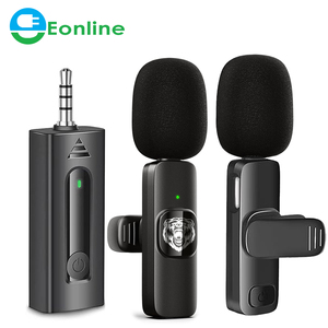 Eonline 3D Không Dây Lavalier <span class=keywords><strong>Microphone</strong></span> Điện Thoại Di Động Video Trực Tiếp K Bài Hát Ghi Âm Giảm Tiếng Ồn Đài Phát Thanh <span class=keywords><strong>Microphone</strong></span> Cho Iphone - Product Image 1