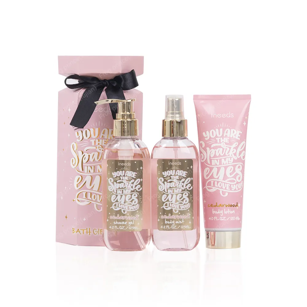 Personnaliser Rose Ladies Body Care Spa Bath Gift Set Set Bath & Shower Gift Set pour la Saint-Valentin