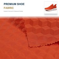 Tissu Oxford en polyester gaufré enduit de PU, résistant aux plis, imperméable 75D, pour chaussures, sacs à dos et tentes