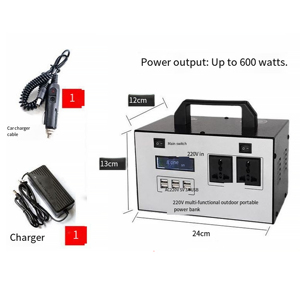 เครื่องกำเนิดไฟฟ้าพลังงานแสงอาทิตย์แบบพกพา ความจุขนาดใหญ่ 1000Wh แบตเตอรี่ลิเธียมไอออน พร้อมตัวควบคุม MPPT แบตเตอรี่ภายนอก ช่องเสียบ RV 600W สำหรับใช้งานกลางแจ้งและกรณีฉุกเฉิน - Product Image 5