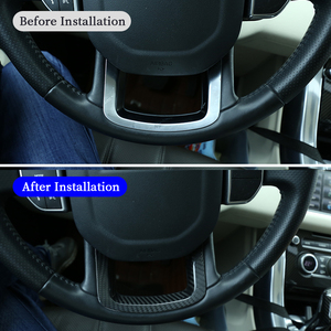 Accesorios Interiores de Fibra de Carbono para Automóviles, Cubierta Decorativa en Forma de U para el Volante de Range Rover Sport <span class=keywords><strong>Velar</strong></span> 2018-<span class=keywords><strong>2022</strong></span> - Product Image 2