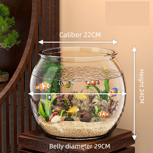 Milieuvriendelijk Rond Plastic Vis Schildpad Kom Tank Huisdecoratie <span class=keywords><strong>Aquarium</strong></span> Accessoire Voor Aquariumgebruik - Product Image 4