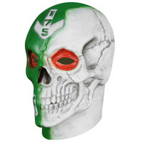 Masque de crâne de guerrier sanglant d'Halloween en plastique fabriqué en Chine, masque de tête effrayant pour jeu CS, accessoire de fête costumée