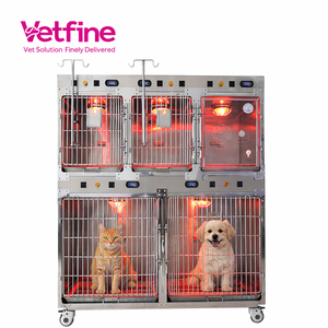 Ucuz Veteriner Kliniği Yoğun Bakım Kafesi Köpek Kulübesi Sağlam Paslanmaz Çelik Tanı ve Enjeksiyon Otomatik Şarjlı - Product Image 1