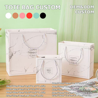Bolsa de Papel Ecológica Reutilizable con Cinta Dorada Personalizada para Tiendas de Ropa, Embalaje para el Pago Diario de Clientes