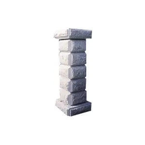 Colonne de portail en pierre de granit finition champignon, design pour portail d'entrée et jardin, pilier en granit - Product Image 1