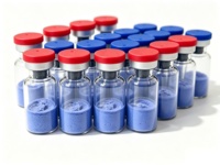 GHK-Cu 50mg/100mg Pureté 99% Poudre lyophilisée de cuivre bleu cosmétique Produits de soin de la peau Vente directe du fabricant du Guangdong