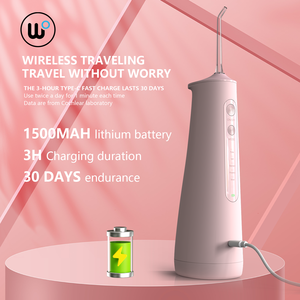 WOPIN RTS- Low MOQ Ipx7 Impermeable 300ML Inteligente Inalámbrico Portátil Agua Dental Flosser Limpieza de dientes Cuidado bucal <span class=keywords><strong>Irrigador</strong></span> - Product Image 3