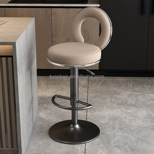 Tabourets de bar pivotants modernes et élégants TUQ CHAIR réglables 2PCS/CTN pour cuisine, bar à domicile et salle à manger, salon d'hôtel de luxe - Product Image 1