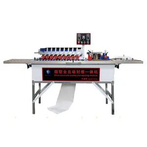 Woodworking small portable PVC fully automatic edge banding tape machine conveyor