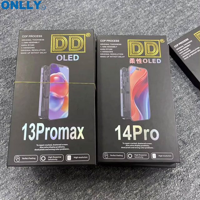 DD SOFT OLED Display for iPhone X Xs 11 12 Pro 13 14 LCD No Dead Pixel Replacement LCDs Touch Screen Digitizer Assembly Tested
