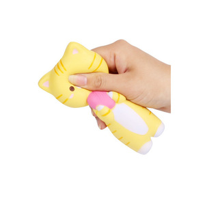 Cartoon Cat Fidget Toy With Heart TPE Slow <b>Rebound</b> For Kids Age 2 To 4 Years Unisex - Product Image 5