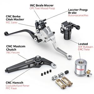 Service d'usinage CNC de précision pour pièces de moto, levier de frein en aluminium, accessoires de maître-cylindre d'embrayage - Product Image 6