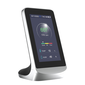 เครื่องวัดคาร์บอนไดออกไซด์อัจฉริยะในอาคาร พร้อม Wifi เชื่อมต่อ Tuya ตรวจจับก๊าซ ตรวจวัดคุณภาพอากาศ จอแสดงผลดิจิตอล นาฬิกา และพยากรณ์อากาศ - Product Image 5