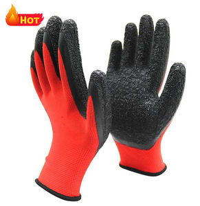 رخيص معتمد من CE قبضة آمنة مضادة للانزلاق ومغطاة بمادة اللاتكس من أجل البناء ، guantes de <span class=keywords><strong>Latex</strong></span> - Product Image 1