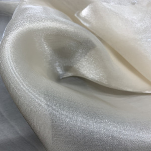 100% Polyester Glow Sợi Satin Mịn Organza Voan Vải Đồng Bằng Nhuộm Cho Cô Gái 'Thời Trang Dresses Và Váy Cho Đám Cưới - Product Image 4