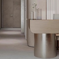 Magasin de vêtements de luxe léger salon de beauté réception en acier inoxydable bureau de réception caisse enregistreuse comptoir de spa personnalisé