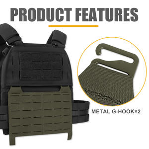 Magazzino USA KRYDEX taglio Laser MOLLE lembo anteriore a sgancio rapido Ranger Green Molle supporto piastra compatibile in magazzino - Product Image 2