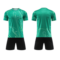 Jersey Sepak Bola Lengan Pendek Unisex Kualitas Tinggi Cepat Kering Bernapas Custom Cetak Digital 100% Poliester