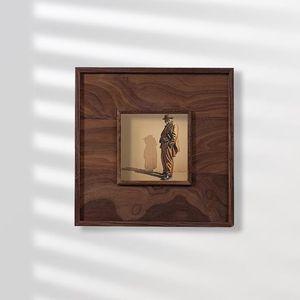 Cuadro Decorativo Rectangular BYB Art Deco para Sala de Estar, Impresión en Lienzo de Paisaje Pintado a Mano, Marco Personalizado de Madera/PS, Acabado de Lujo Ligero - Product Image 6