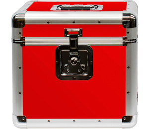 Sang trọng Stackable 12 "LP Vinyl kỷ lục trường hợp màu đỏ di động Album Lưu Trữ <span class=keywords><strong>Box</strong></span> giữ 70 hồ sơ - Product Image 2