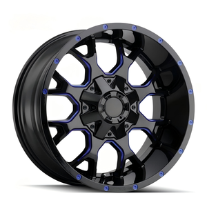 Rines Forjados para Camioneta, Acabado Negro Brillante, Diseño Cóncavo, 20 22 24 26 Pulgadas, 6x139.7, para Silverado 1500 Todoterreno - Product Image 1