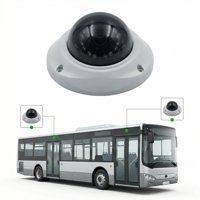 Promotion : Caméra Dôme Frontale T-WIN CF04 2MP POE H.265 pour Voiture, Utilisation Intérieure/Extérieure, Vision Nocturne Infrarouge LED, Mini Audio pour Bus/Ascenseur