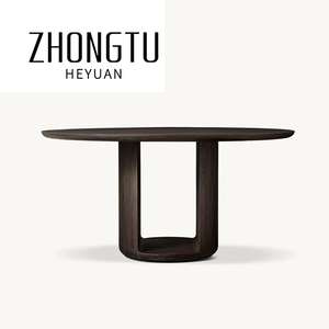 Diseño moderno <span class=keywords><strong>de</strong></span> lujo, tamaño personalizable, muebles <span class=keywords><strong>de</strong></span> mesa antiguos, <span class=keywords><strong>Ruleta</strong></span> <span class=keywords><strong>de</strong></span> madera Retro, mesas y sillas <span class=keywords><strong>de</strong></span> comedor redondas - Product Image 6