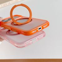Coque de téléphone transparente de haute qualité avec support rotatif à 360°, anti-rayures, en TPU et PC, compatible avec chargeur sans fil pour iPhone 18 17 Pro Max