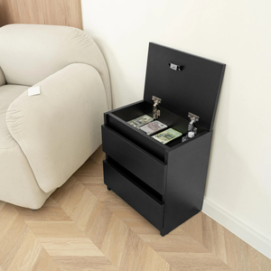 Mesita de Noche Segura para Dormitorio, Directo de Fábrica con Certificación ISO9001, Mesa Auxiliar con Compartimento Oculto y Cerradura RFID sin Llave - Product Image 3