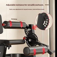 Équipement de fitness commercial multifonctionnel : Appareil de musculation des jambes avec fonction sit-up, curl et extension, et presse à jambes à résistance