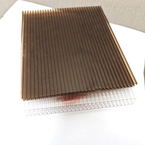 แผ่นโพลีคาร์บอเนตแผงรังผึ้งโพลีคาร์บอเนตกลวงสำหรับเรือนกระจกได้รับการรับรอง <span class=keywords><strong>ISO</strong></span> - Product Image 1