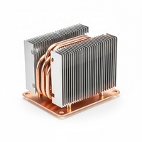 Module de refroidissement à ailettes en aluminium personnalisé, dissipateur thermique à caloduc pour refroidisseur industriel SCADA PLC sans ventilateur, dissipateur thermique passif rond pour IPC